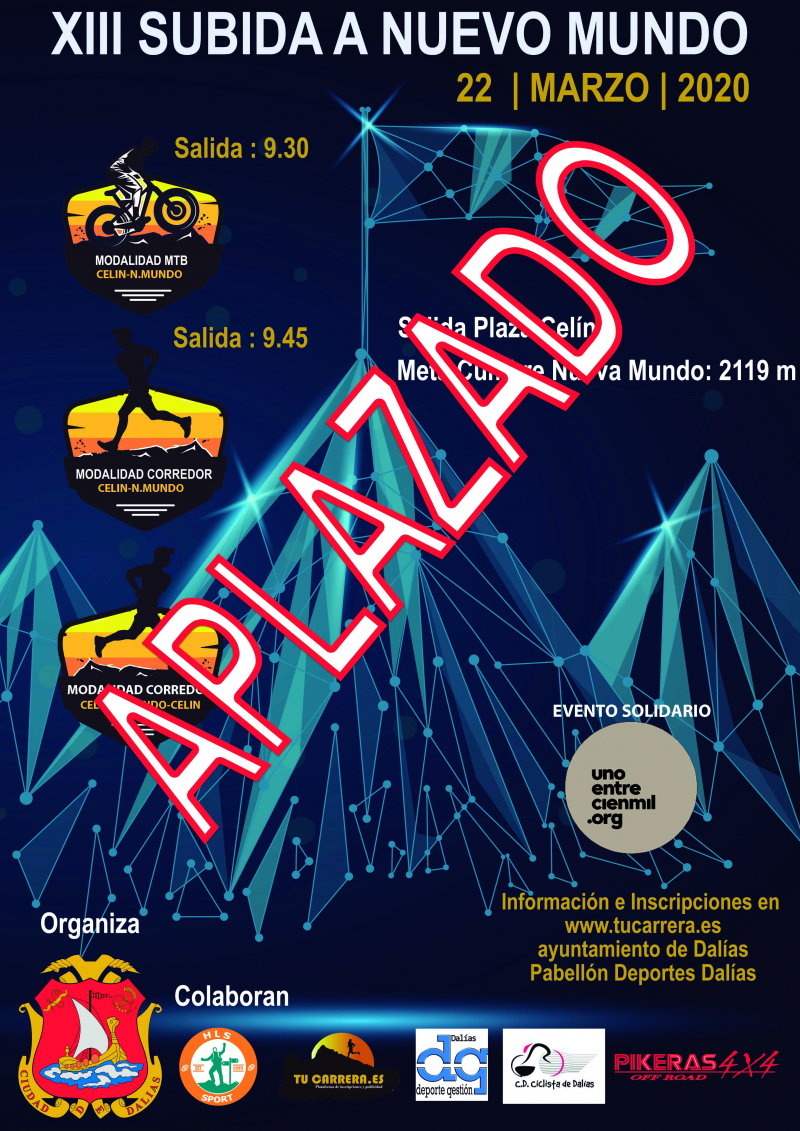 SUBIDA NUEVO MUNDO 2020 - Inscríbete