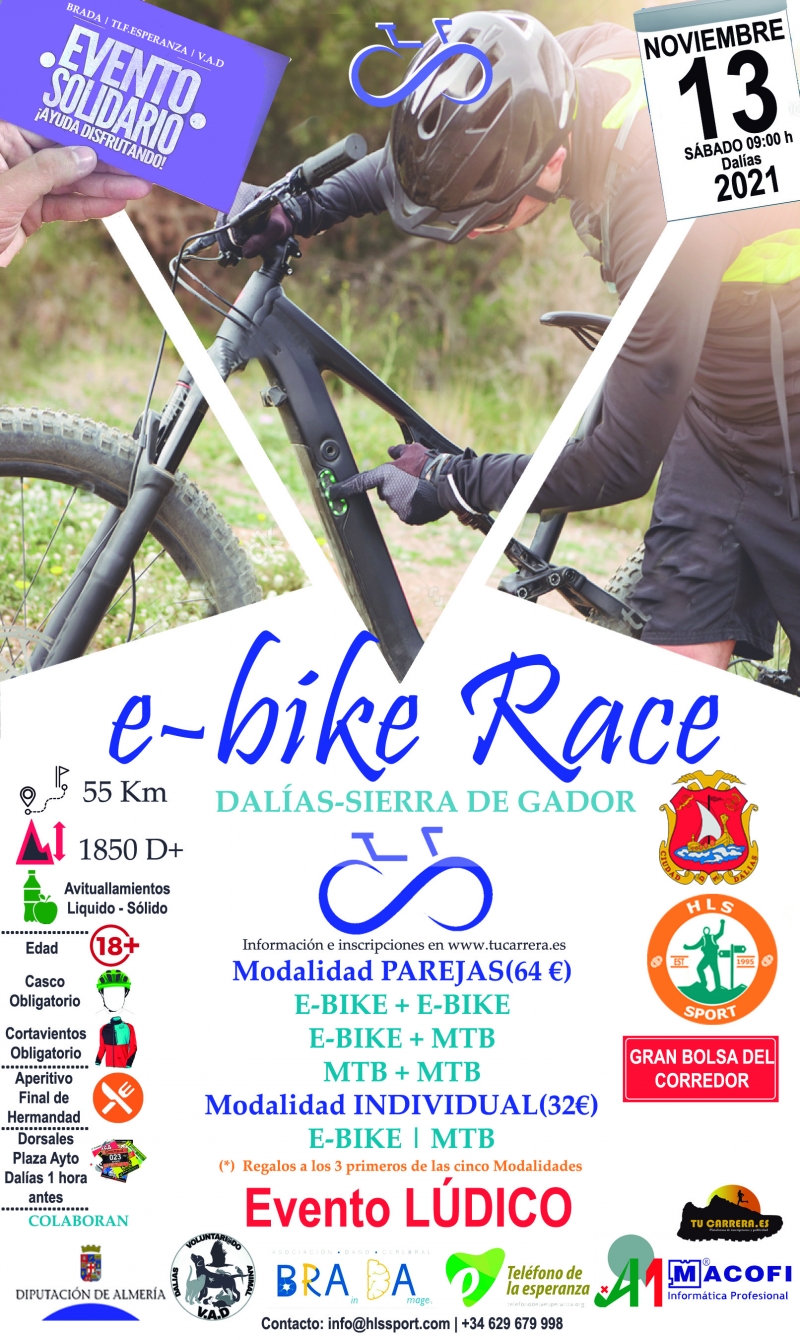 E-BIKE RACE DALIAS SIERRA DE GADOR - Inscríbete