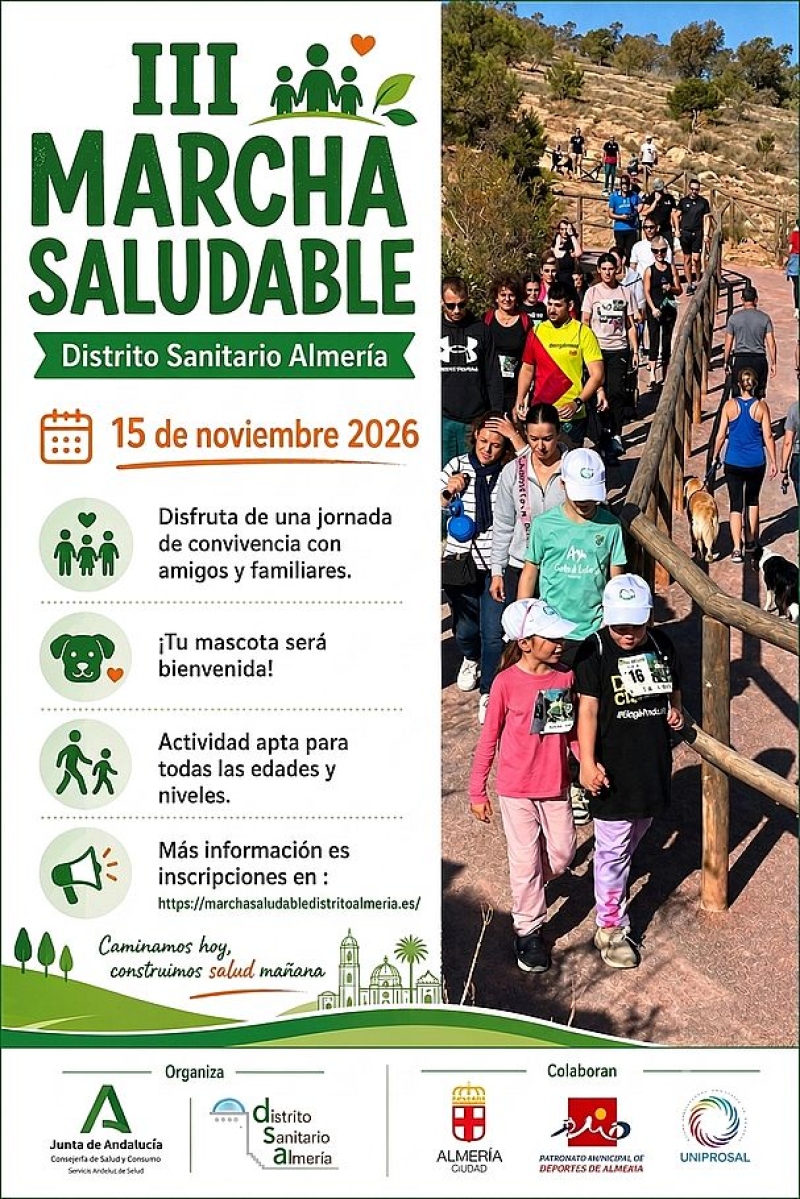 III MARCHA SALUDABLE DISTRITO SANITARIO ALMERIA - Inscríbete