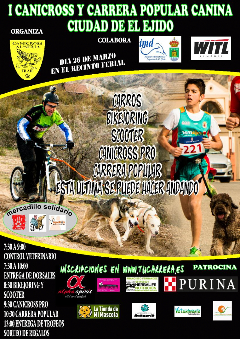 I CANICROSS Y CARRERA POPULAR CANINA CIUDAD DEL EJIDO - Inscríbete
