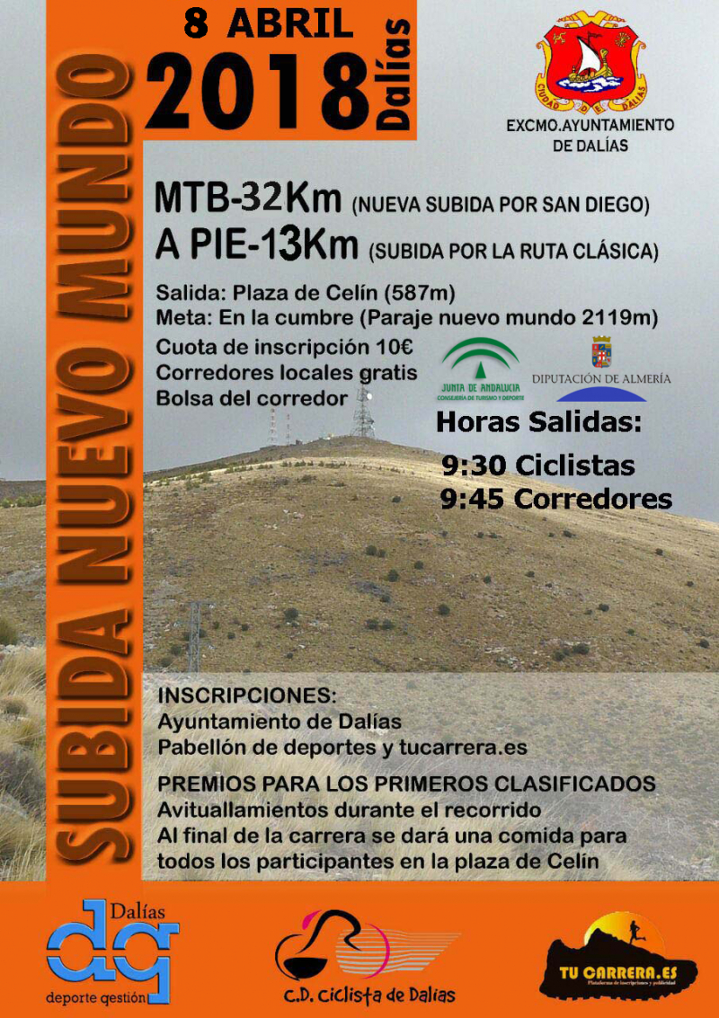 SUBIDA NUEVO MUNDO - Inscríbete