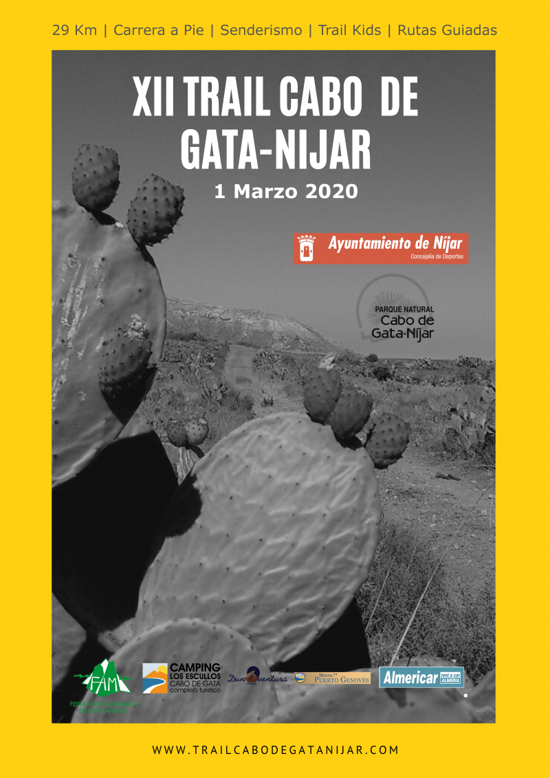 XII TRAIL CABO DE GATA - NIJAR - Inscríbete